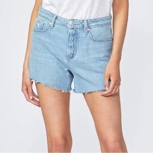 Paige Noella Vintage High Rise Relaxed Cut Off Shorts in As If Blue Size 32 New